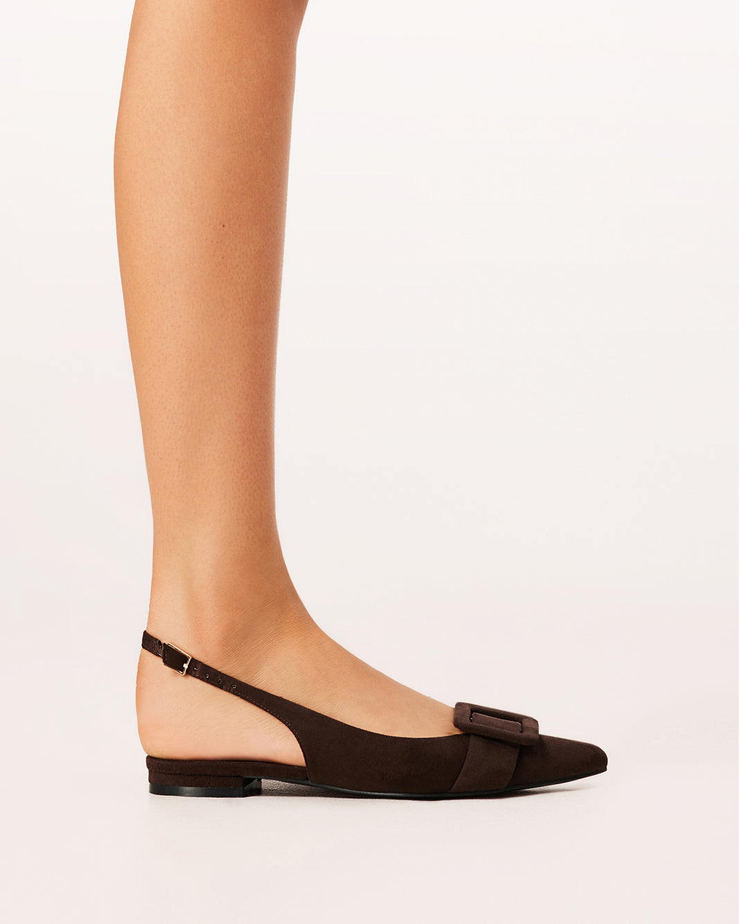 MORWENNA - DARK CACAO SUEDE-Flats-Billini-BILLINI USA