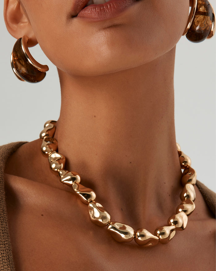 NINA NECKLACE - GOLD PLATED 18K-JEWELLERY-Billini-BILLINI USA