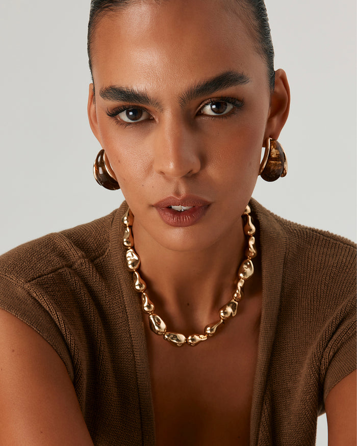 NINA NECKLACE - GOLD PLATED 18K-JEWELLERY-Billini-BILLINI USA