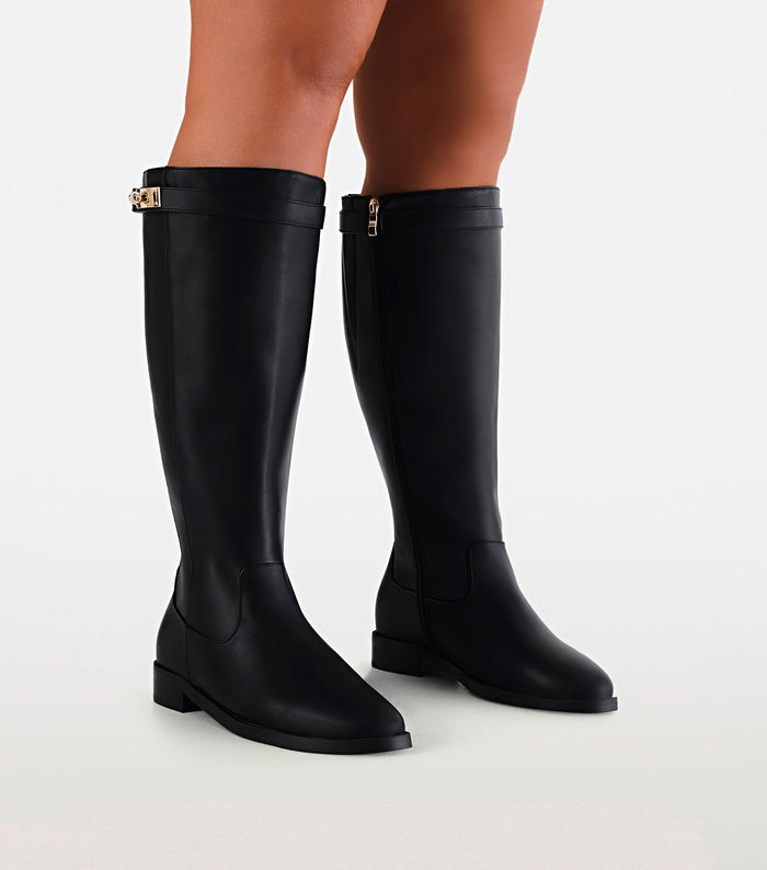 NOEMI EXTENDED CURVE - BLACK-Boots-Billini-BILLINI USA