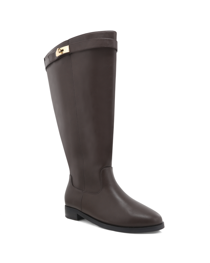 NOEMI EXTENDED CURVE 2.0 - CHOCOLATE-Boots-Billini-BILLINI USA