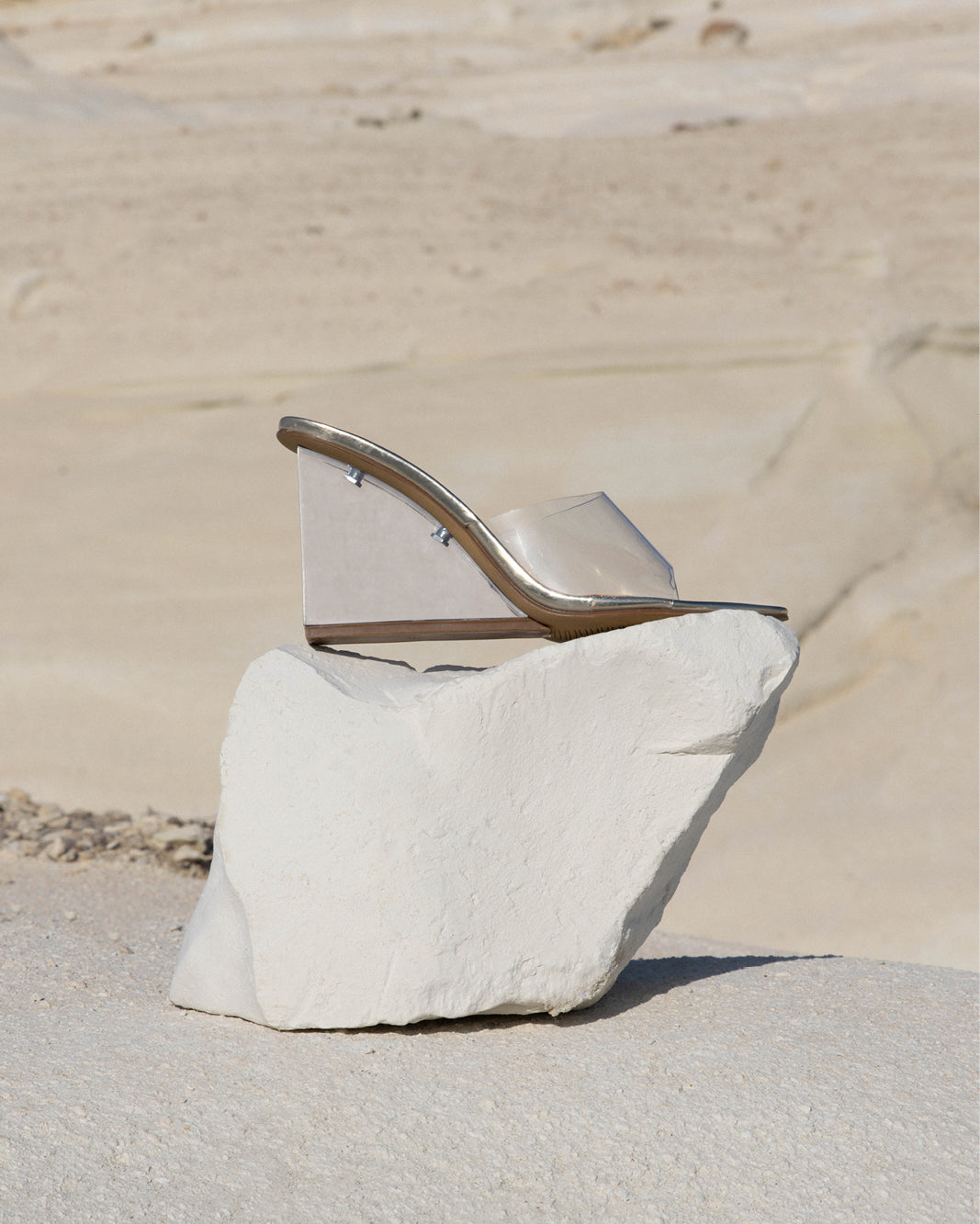 NYDIA - CLEAR-LIGHT GOLD SHINE-Wedges-Billini-BILLINI USA