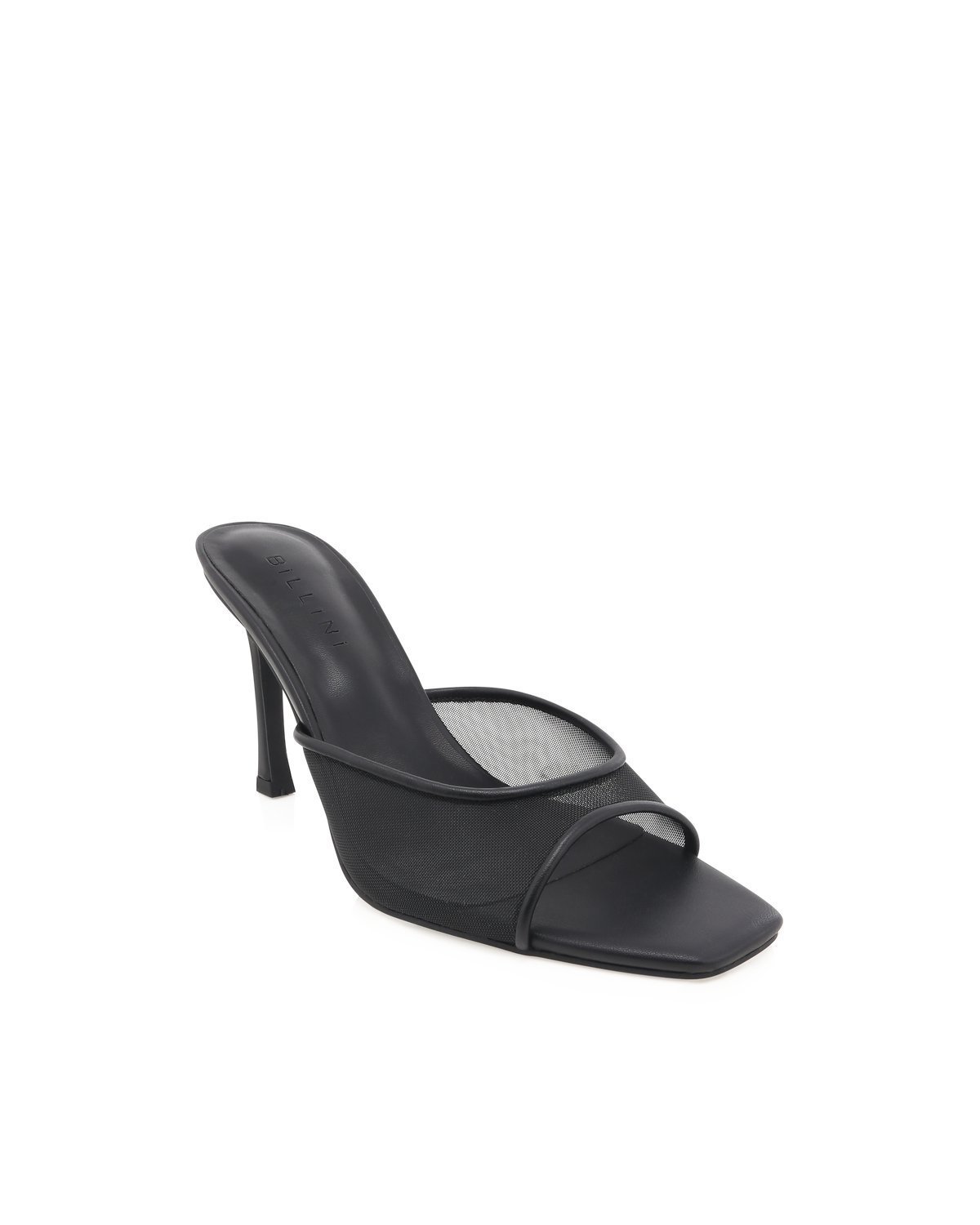 a black high heeled shoe