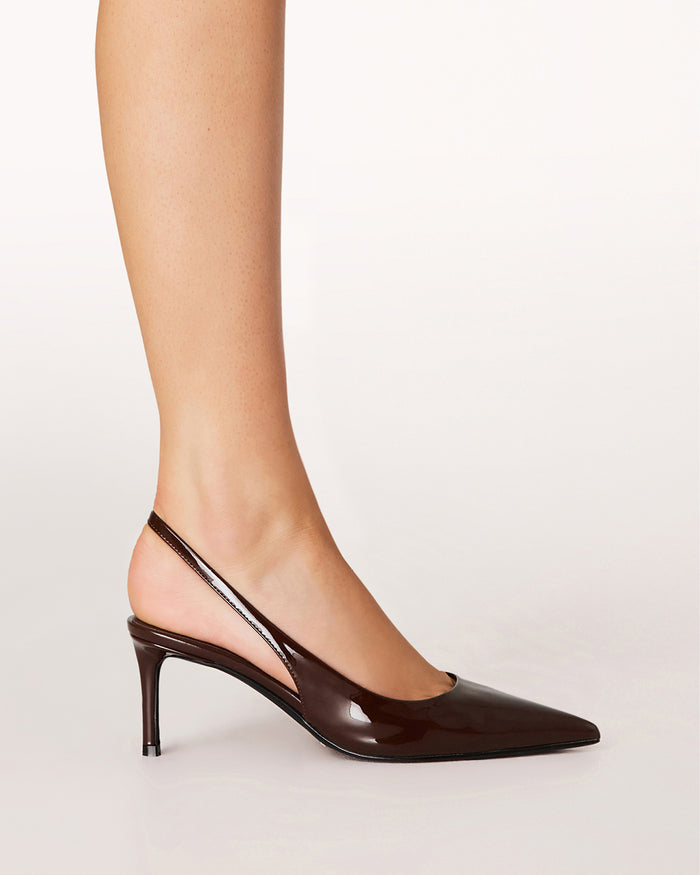 OSKANNA - CHOCOLATE PATENT-PUMPS-Billini-BILLINI USA