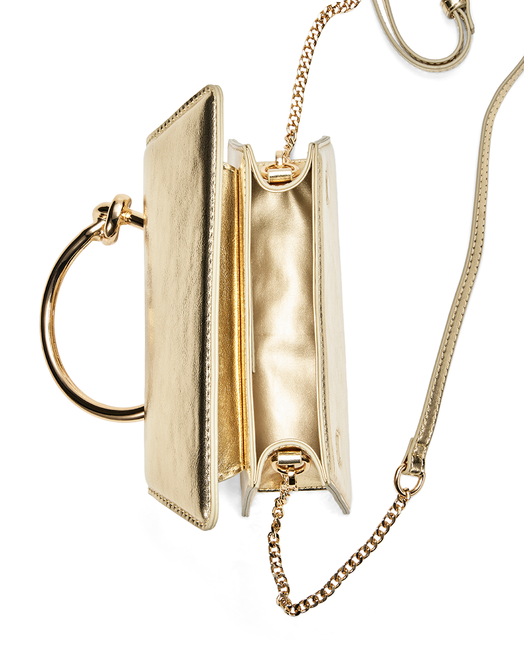 PALOMA HANDLE BAG - GOLD METALLIC-Handbags-Billini-BILLINI USA