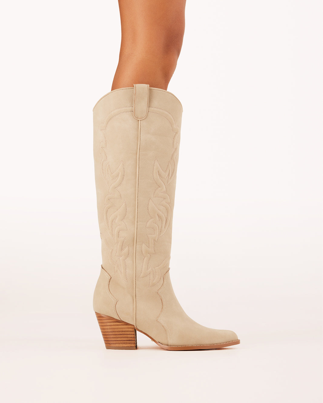Light beige suede boots hot sale