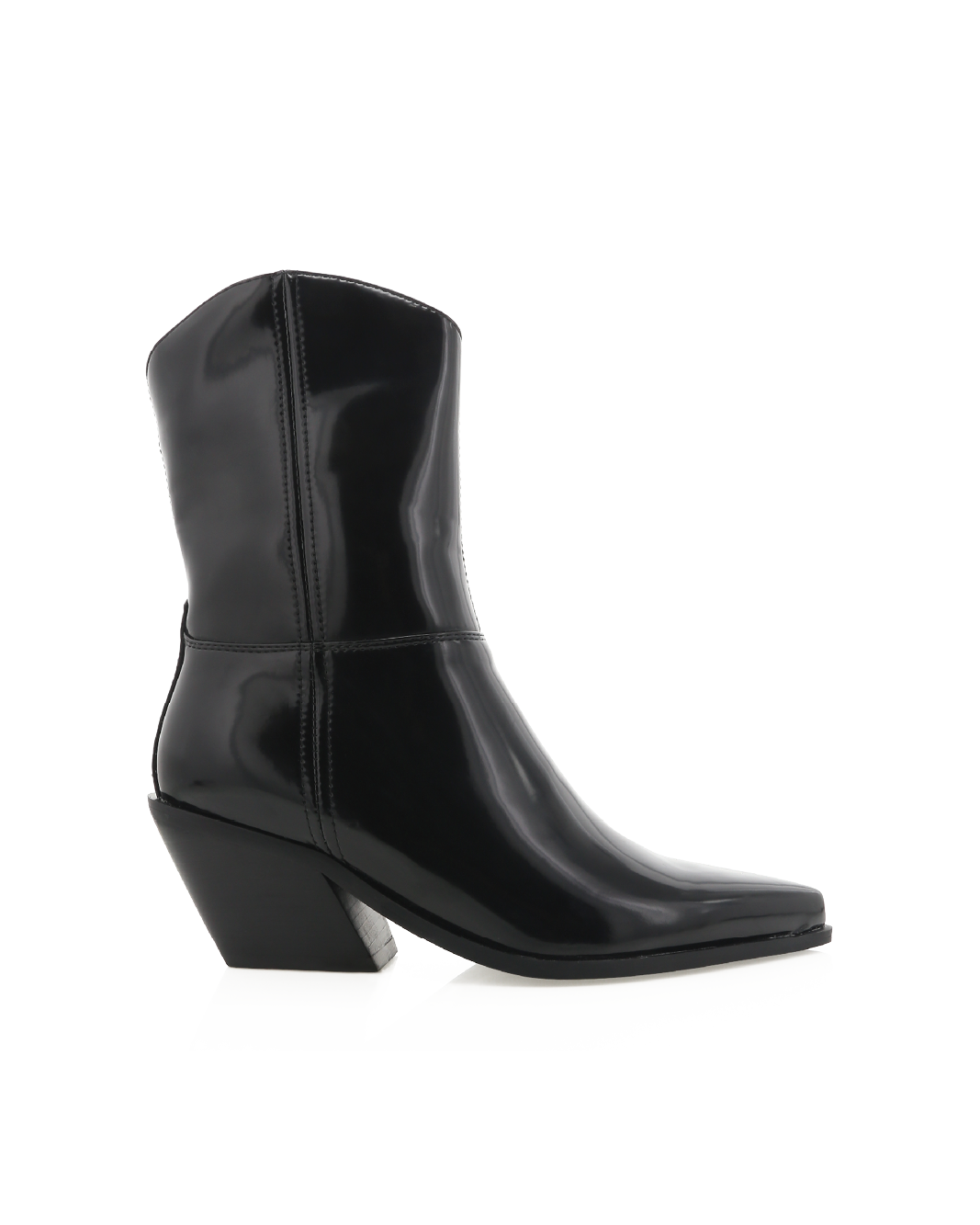 PERRIE - BLACK SEMI PATENT-Boots-Billini-BILLINI USA