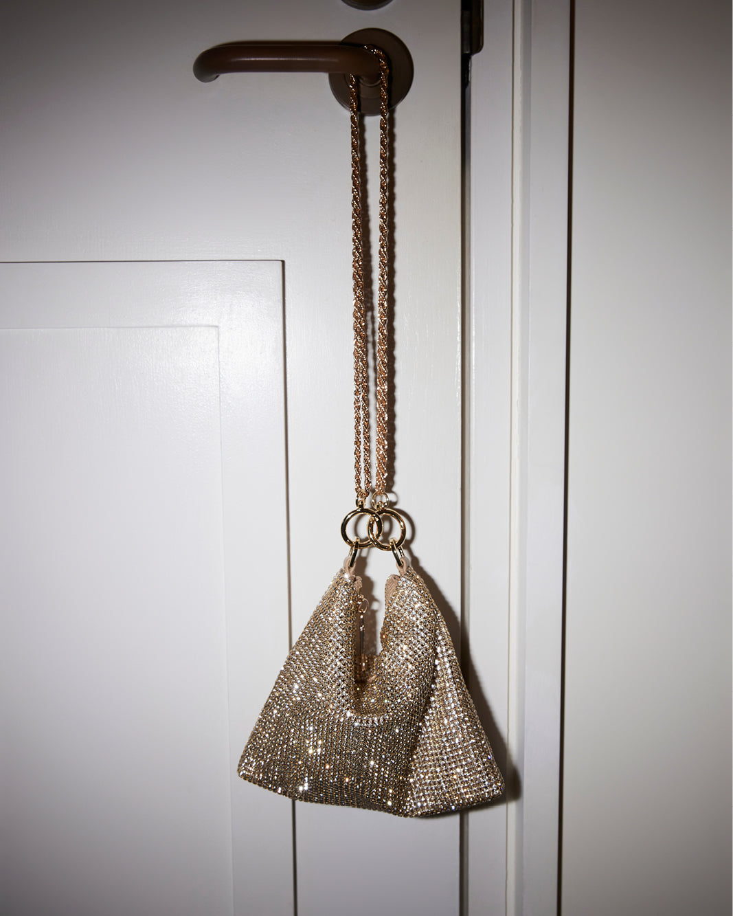 PIPER HANDLE BAG - LIGHT GOLD-DIAMANTE-Handbags-Billini-BILLINI USA