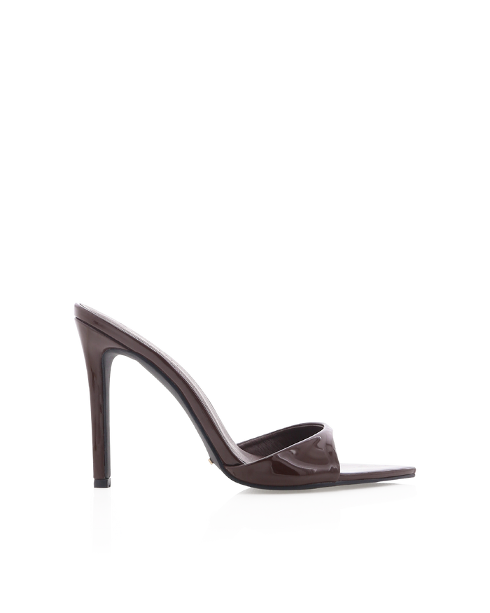 QUINBY - CHOCOLATE PATENT-Heels-Billini-BILLINI USA