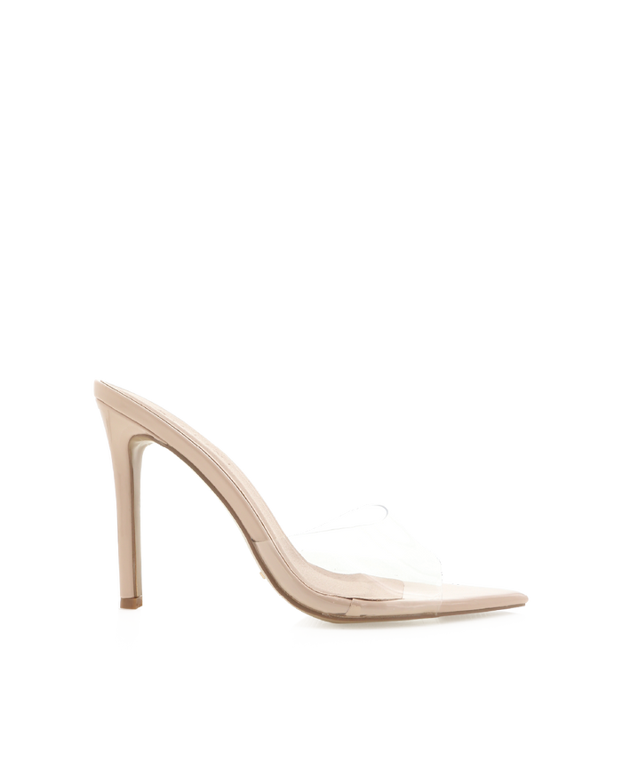 QUINETTE - NUDE PATENT-CLEAR-Heels-Billini-BILLINI USA