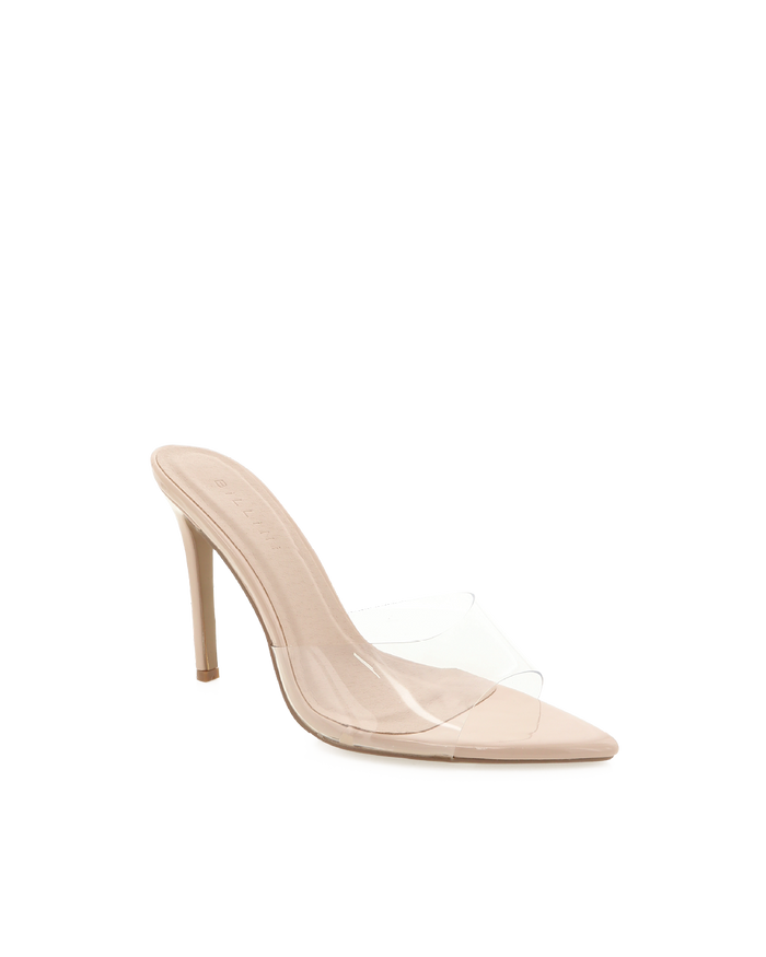 QUINETTE - NUDE PATENT-CLEAR-Heels-Billini-BILLINI USA