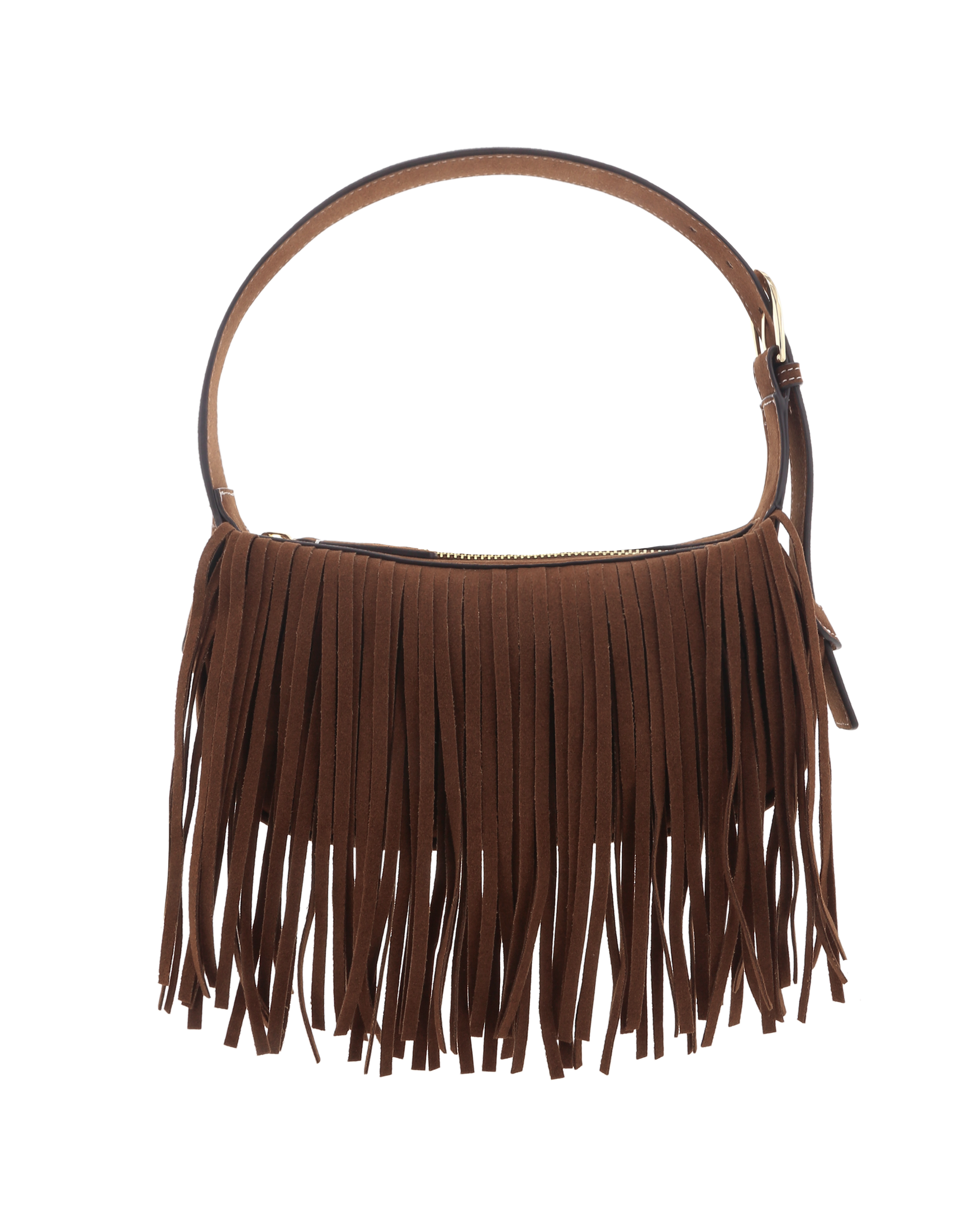 QUINN SHOULDER BAG - DARK CACAO SUEDE-Handbags-Billini-BILLINI USA