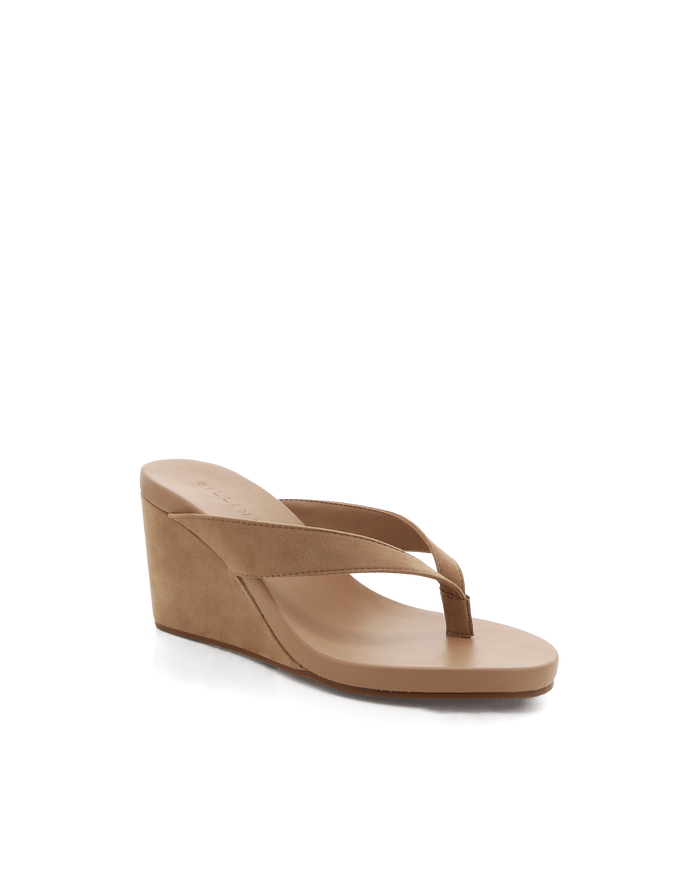 RAVYN - BISCUIT SUEDE-Wedges-Billini-BILLINI USA