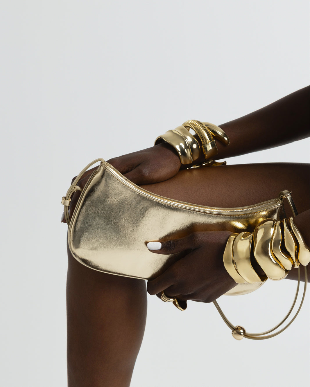 ROSABELLE SHOULDER BAG - GOLD METALLIC-Handbags-Billini-BILLINI USA