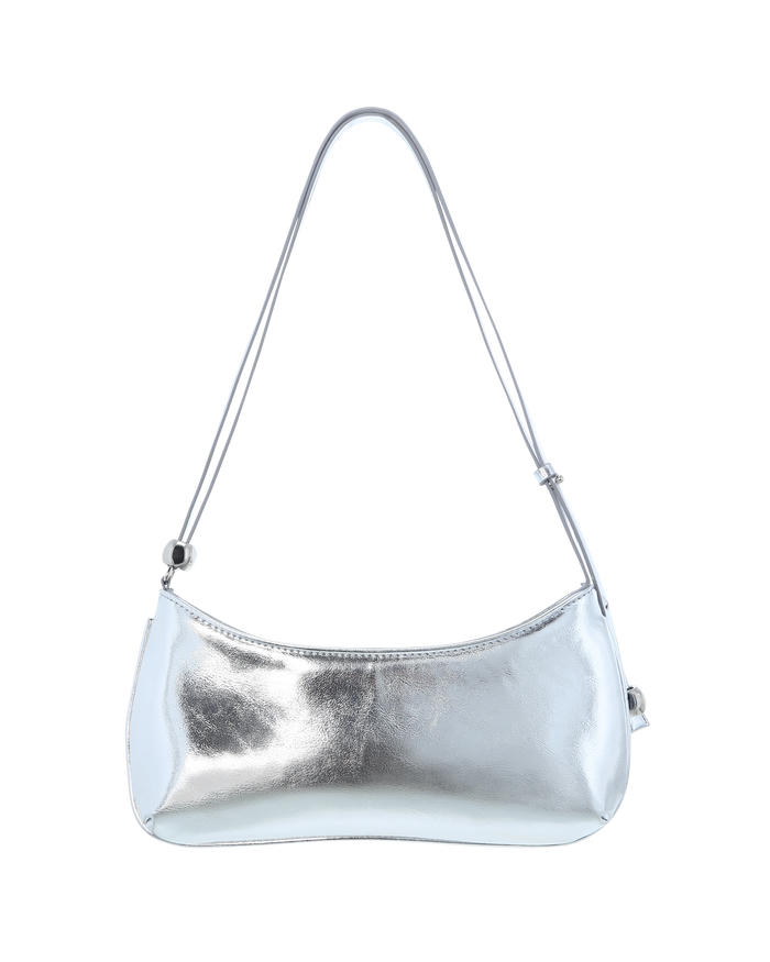 ROSABELLE SHOULDER BAG - SILVER METALLIC-Handbags-Billini-BILLINI USA