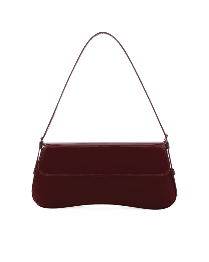 SABELLA SHOULDER BAG - CHERRY PATENT-GOLD-Handbags-Billini-BILLINI USA