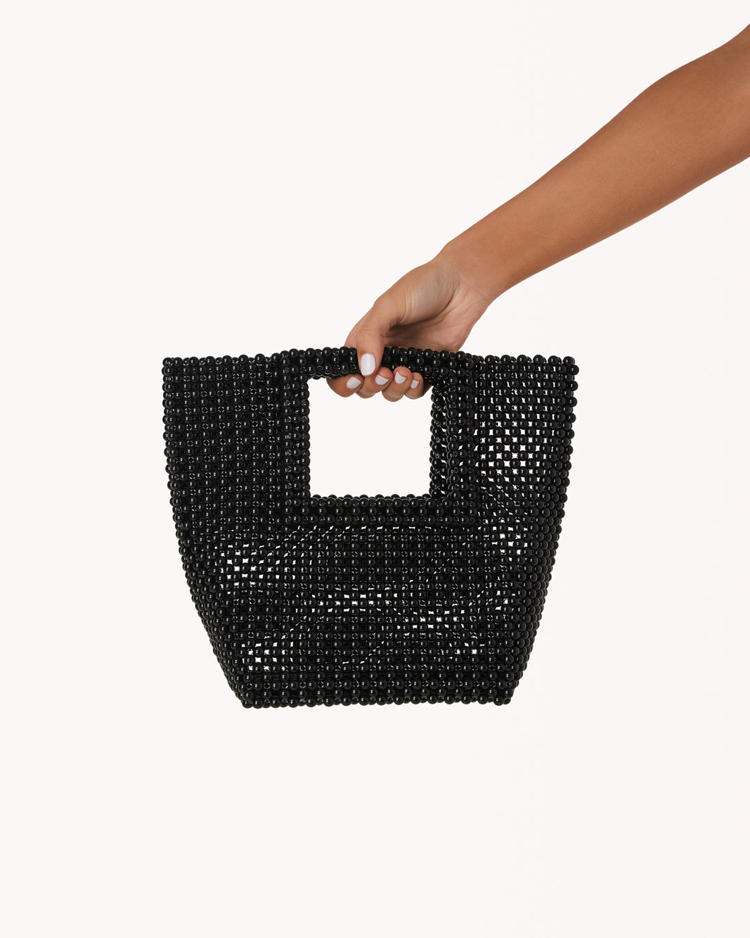 SAMARA HANDLE BAG - BLACK BEAD-Handbags-Billini-O/S-BILLINI USA