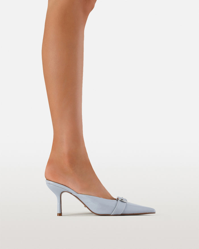 SANTANA - DOVE BLUE SHINE-PUMPS-Billini-BILLINI USA