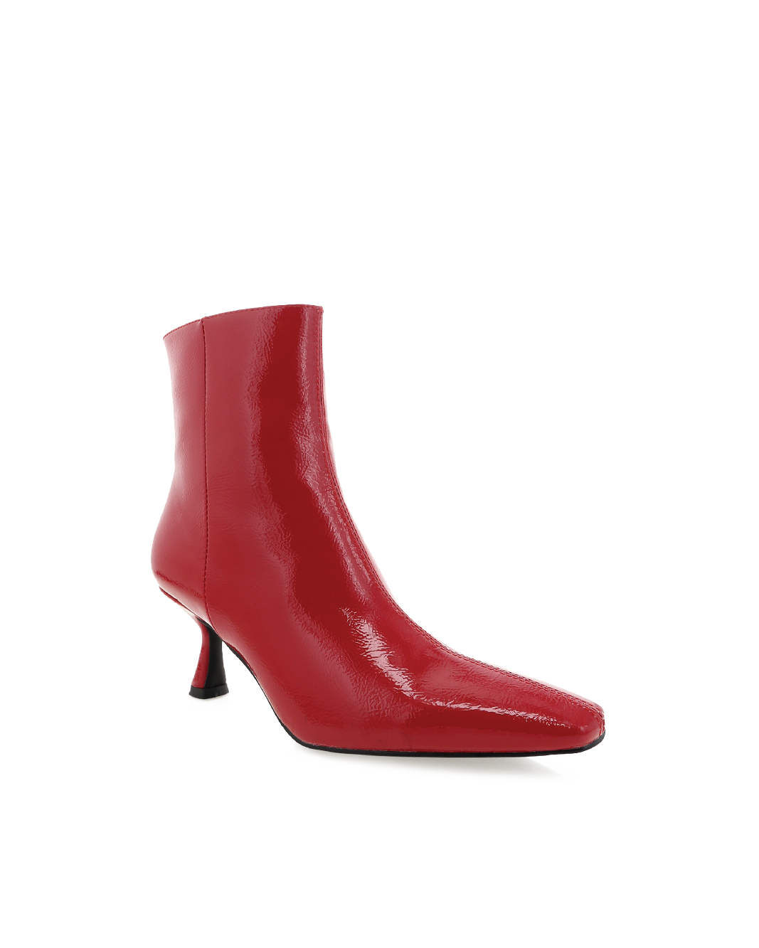 SARAH - CRIMSON CRINKLE PATENT-Boots-Billini-BILLINI USA