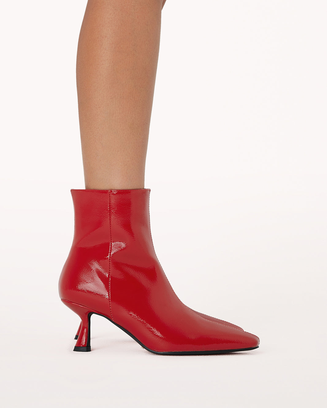 SARAH - CRIMSON CRINKLE PATENT-Boots-Billini-BILLINI USA