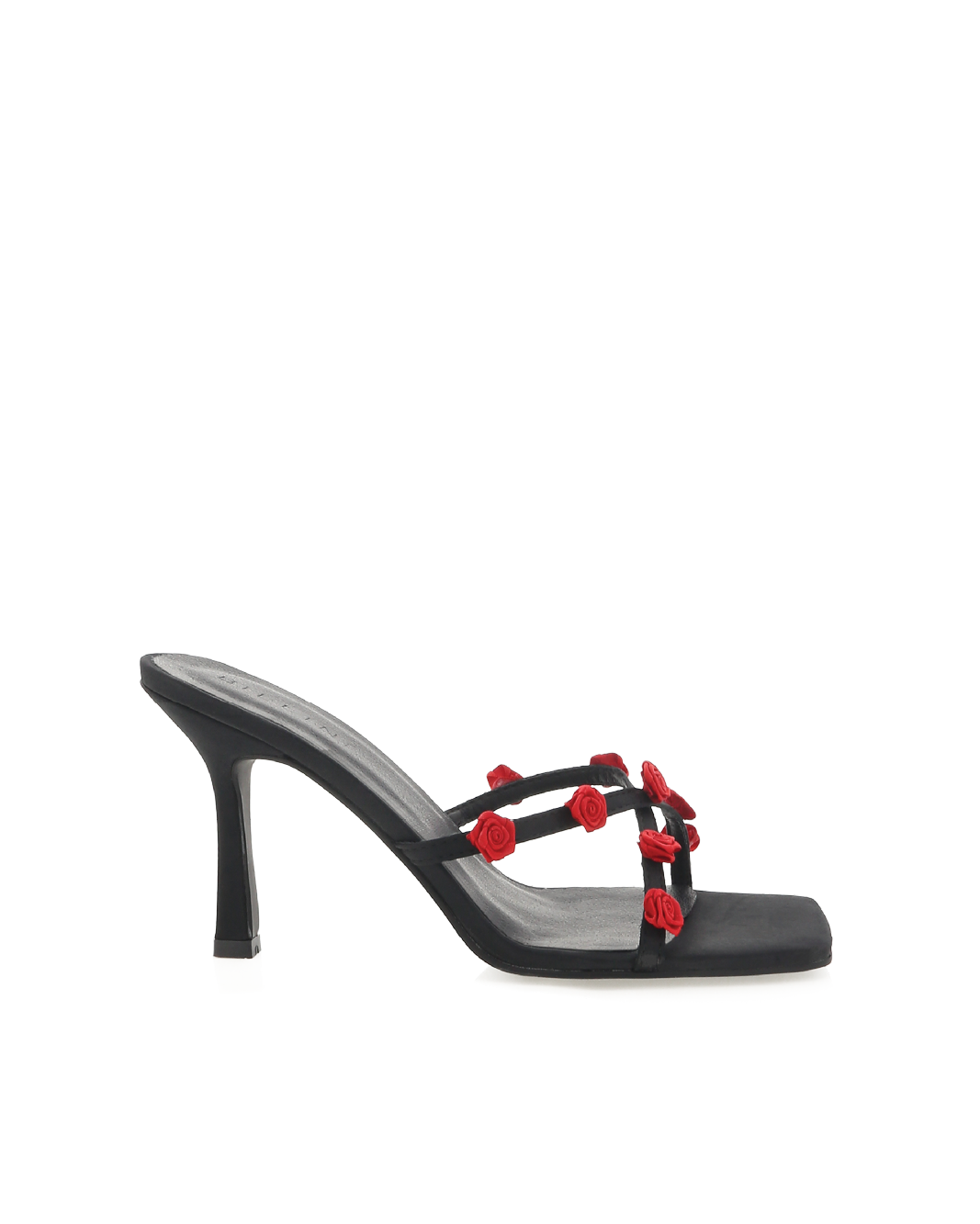 SHILAH - BLACK SATIN-CHILLI RED-Heels-Billini-BILLINI USA