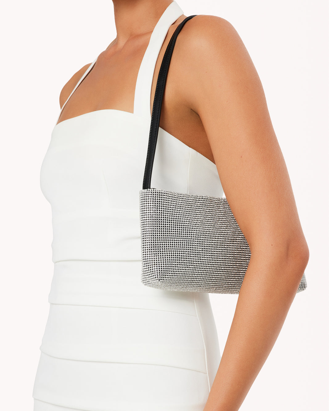 SOPHIA SHOULDER BAG - SILVER-DIAMANTE-Handbags-Billini-BILLINI USA