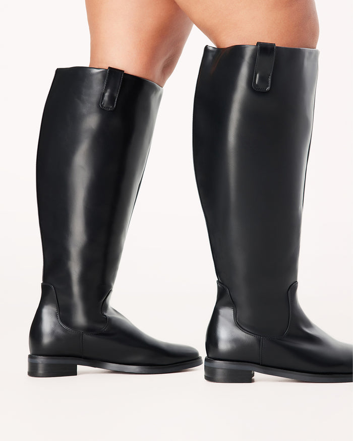 SYBIL EXTENDED CURVE - BLACK-Boots-Billini-BILLINI USA