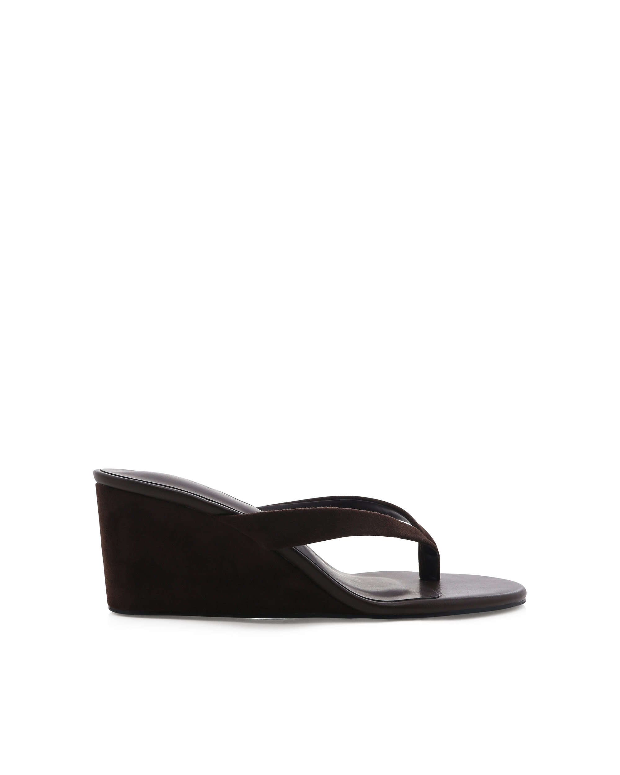 TAIKA - DARK CACAO SUEDE-Wedges-Billini-BILLINI USA