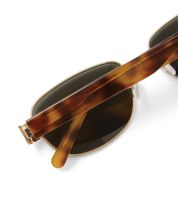THE ADDISON - GOLD-HAVANA TORT-GREEN-SUNGLASSES-BANBE-BILLINI USA
