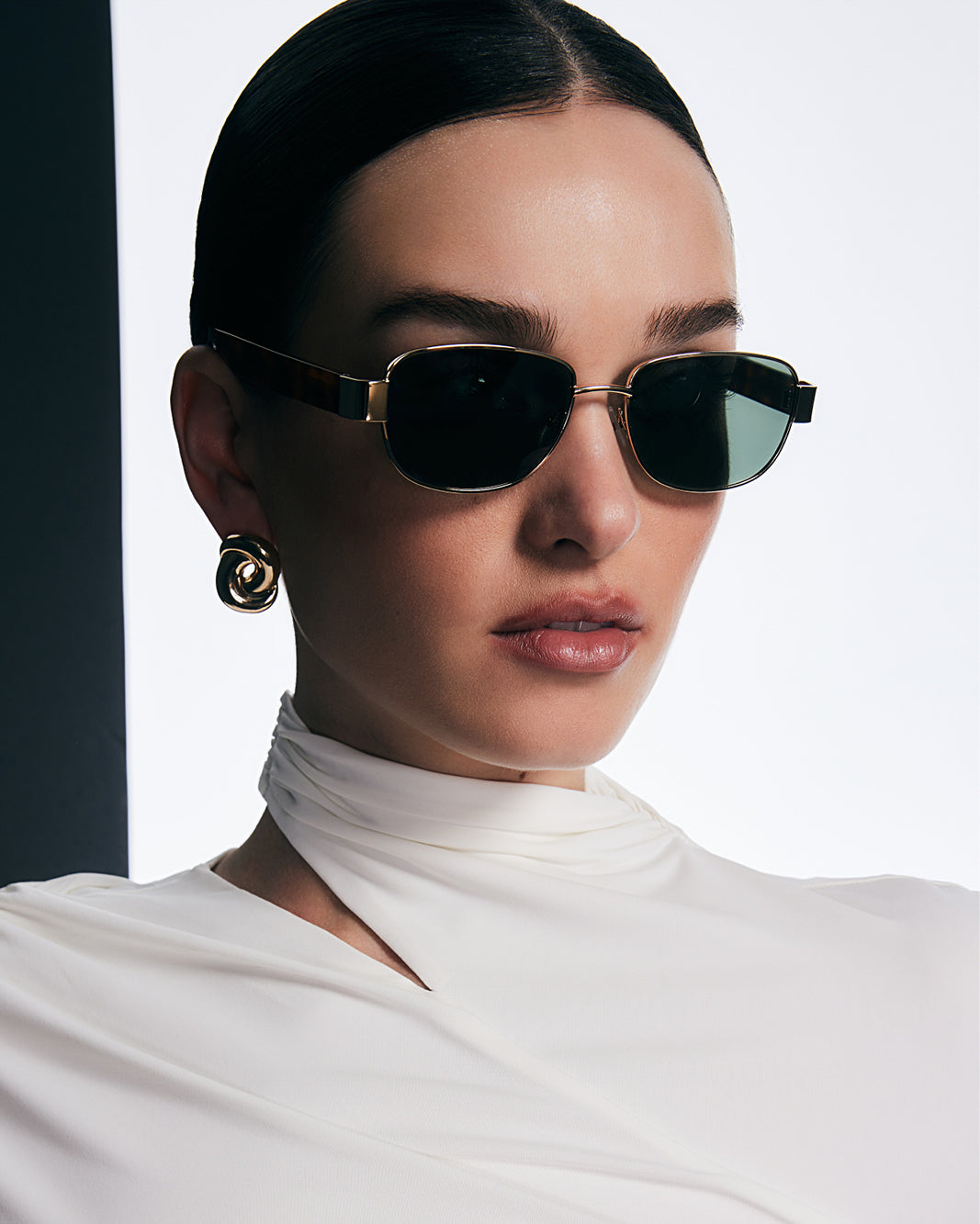 THE ADDISON - GOLD-HAVANA TORT-GREEN-SUNGLASSES-BANBE-BILLINI USA