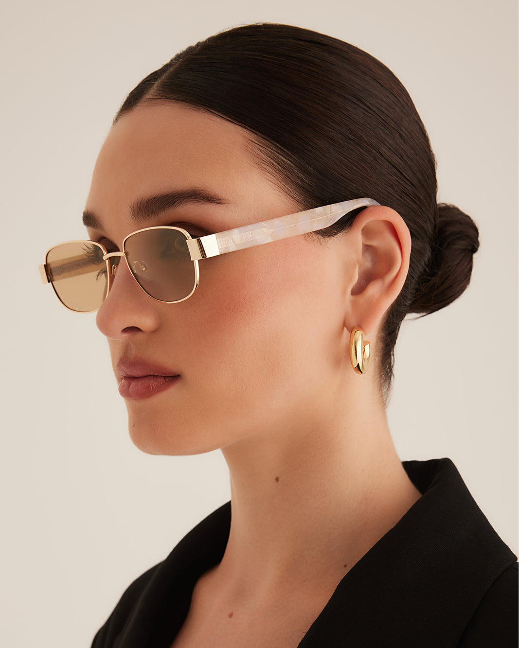 THE ADDISON - GOLD-PEARL TORT-BEIGE-SUNGLASSES-BANBE-BILLINI USA