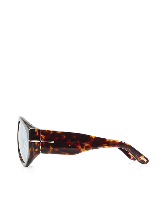 THE AMELIA - LIGHT HAVANA TORT-BLUE-SUNGLASSES-BANBE-BILLINI USA