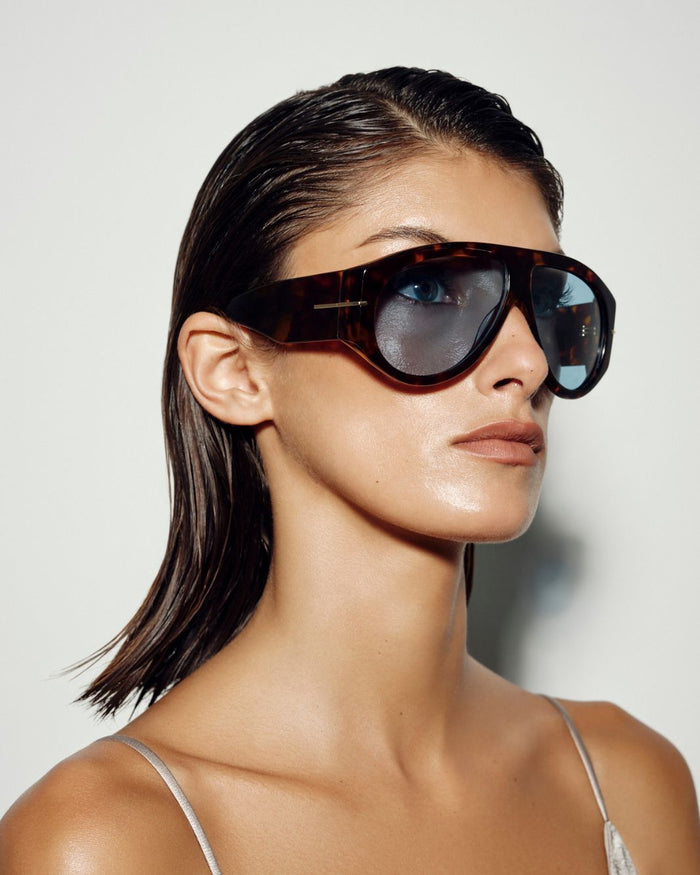 THE AMELIA - LIGHT HAVANA TORT-BLUE-SUNGLASSES-BANBE-BILLINI USA