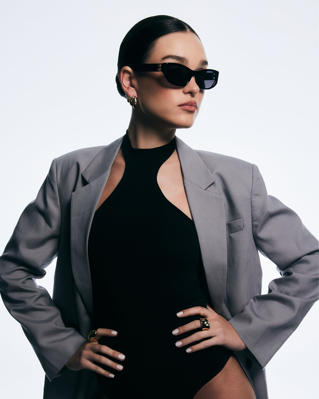 THE ARIANA - BLACK-BLACK-SUNGLASSES-BANBE-BILLINI USA
