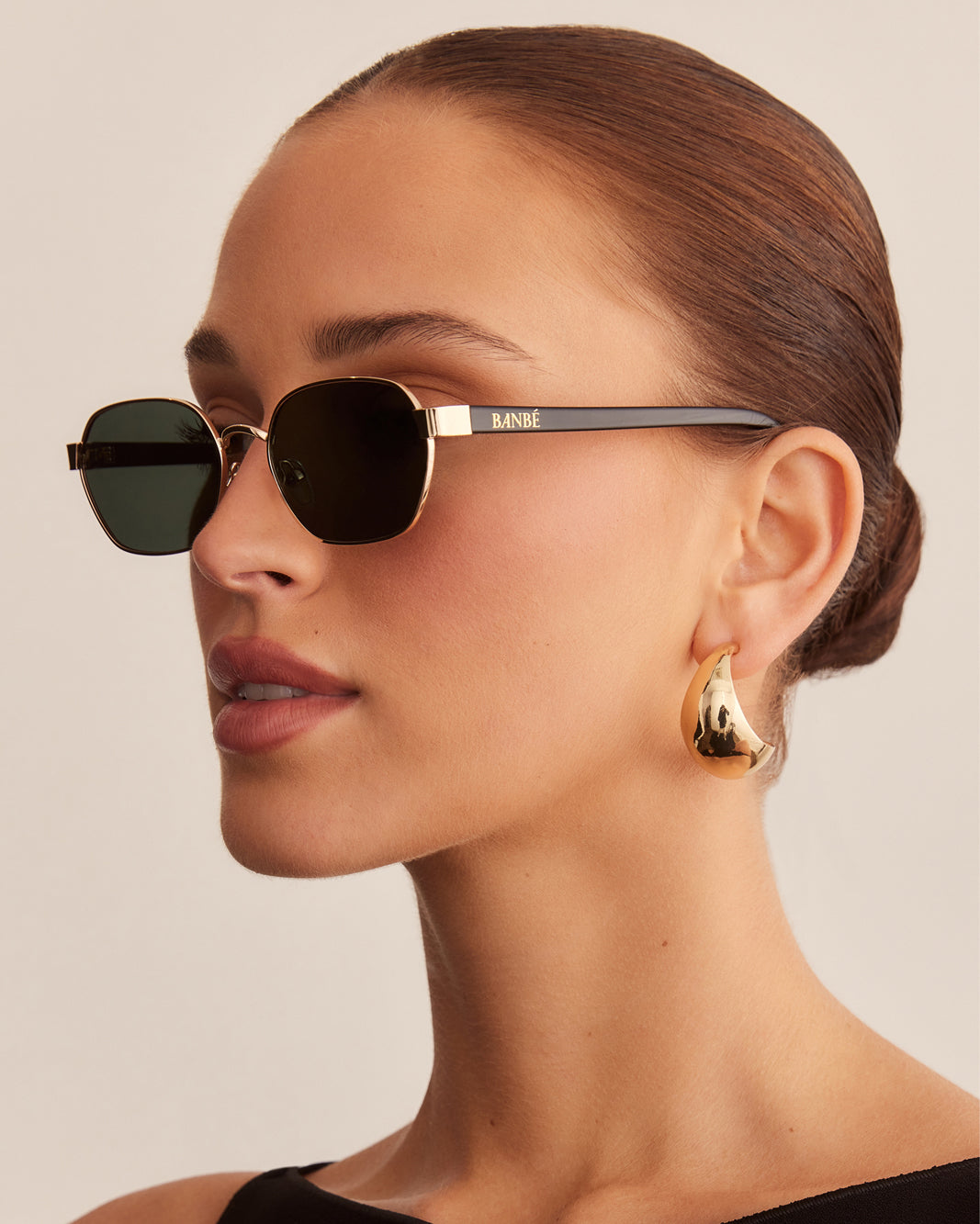 THE BLAKE - GOLD-DARK OLIVE-SUNGLASSES-BANBE-BILLINI USA