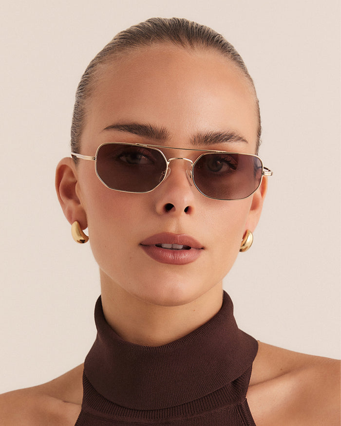 THE CAMERON - GOLD-CHOCOLATE FADE-SUNGLASSES-BANBE-BILLINI USA