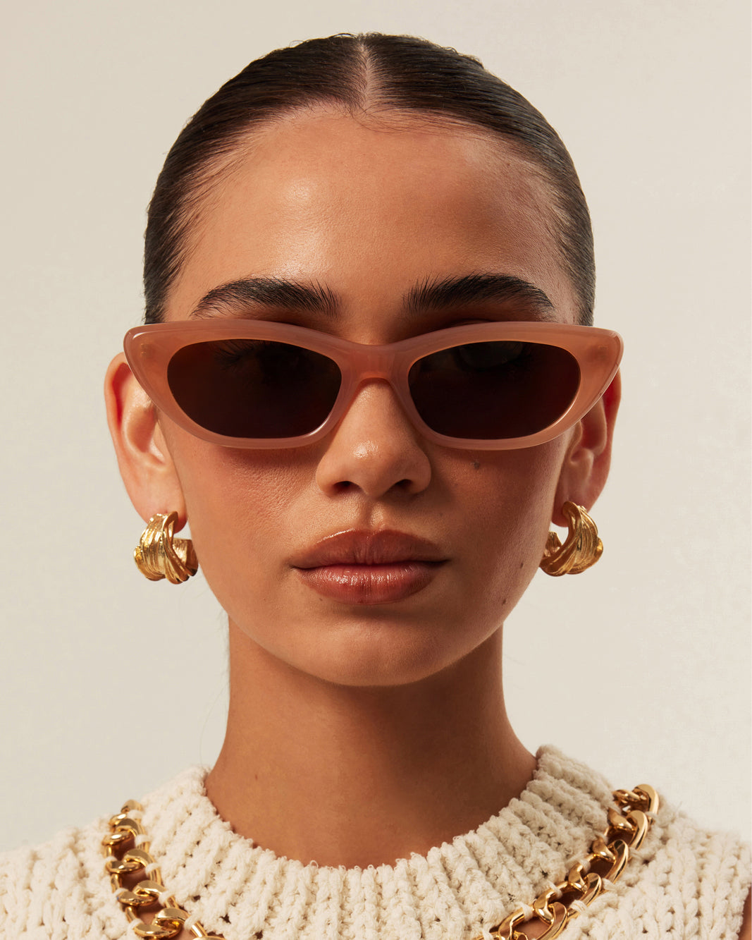 THE CAROLINE - NUDE-BROWN-SUNGLASSES-BANBE-O/S-BILLINI USA