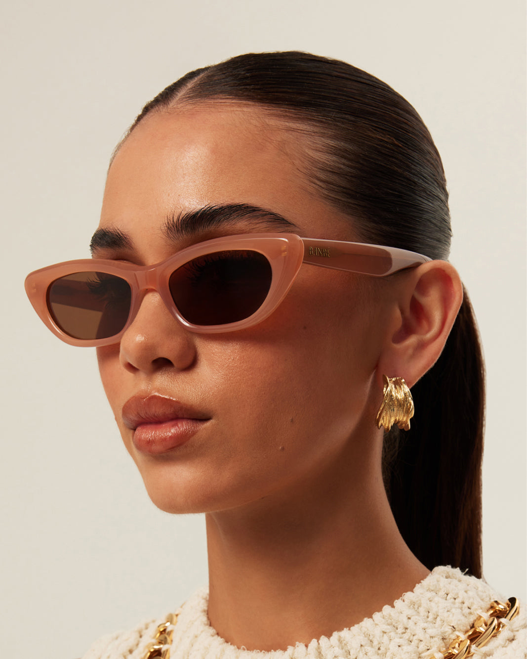 THE CAROLINE - NUDE-BROWN-SUNGLASSES-BANBE-O/S-BILLINI USA
