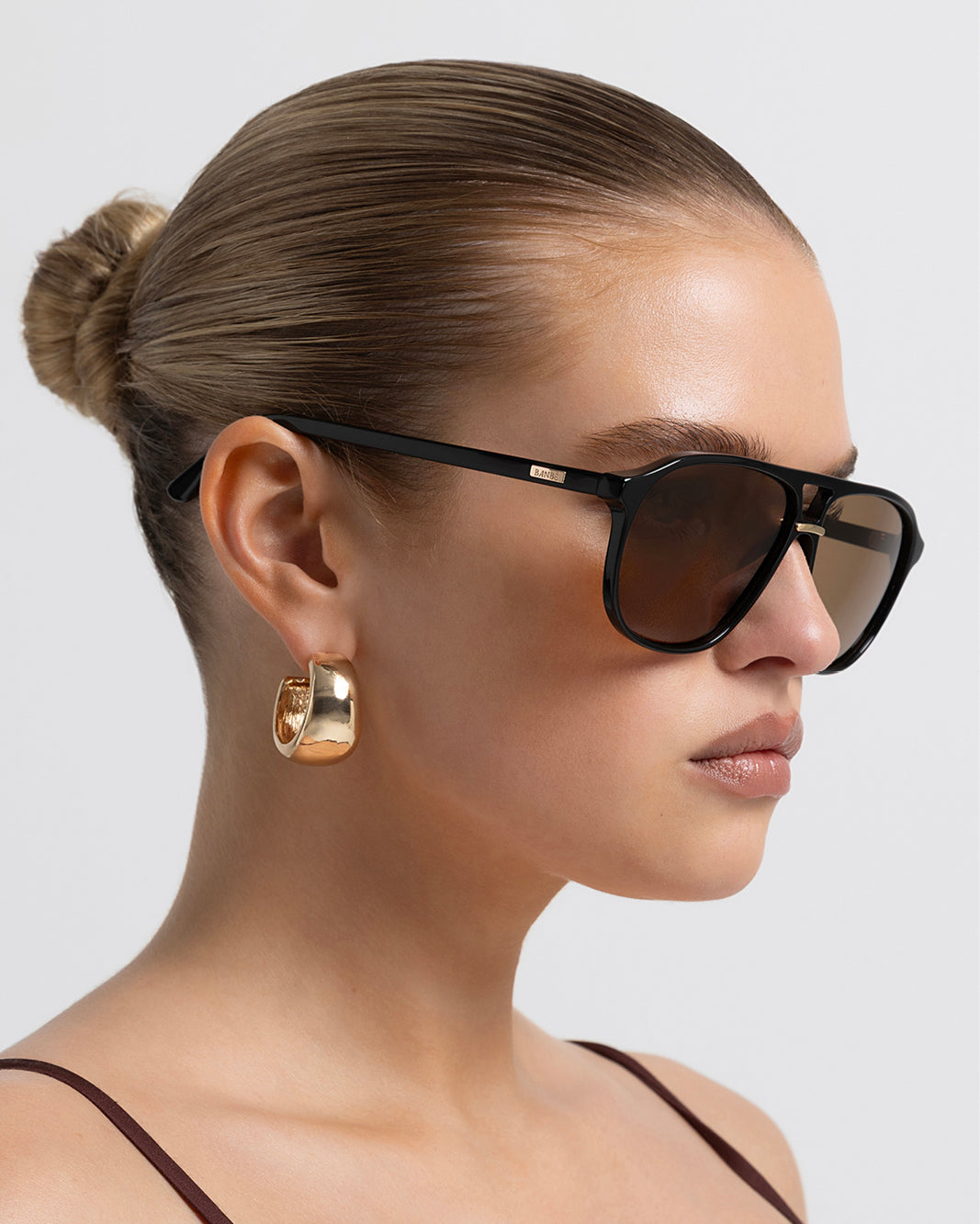 THE CYRUS - BLACK-CHOCOLATE-SUNGLASSES-BANBE-BILLINI USA
