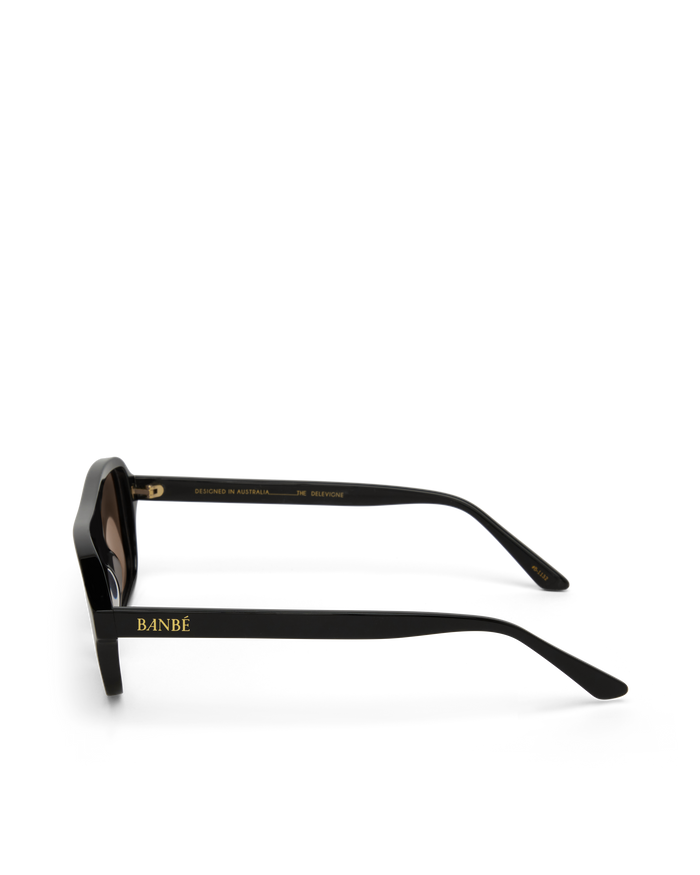 THE DELEVIGNE - BLACK-CARAMEL-SUNGLASSES-BANBE-O/S-BILLINI USA