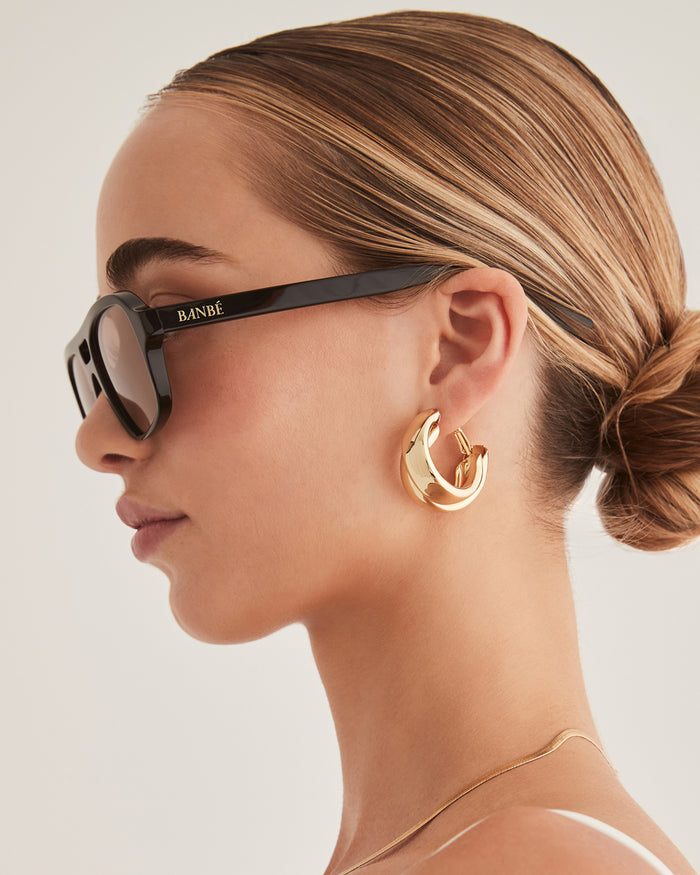 THE DELEVIGNE - BLACK-CARAMEL-SUNGLASSES-BANBE-O/S-BILLINI USA