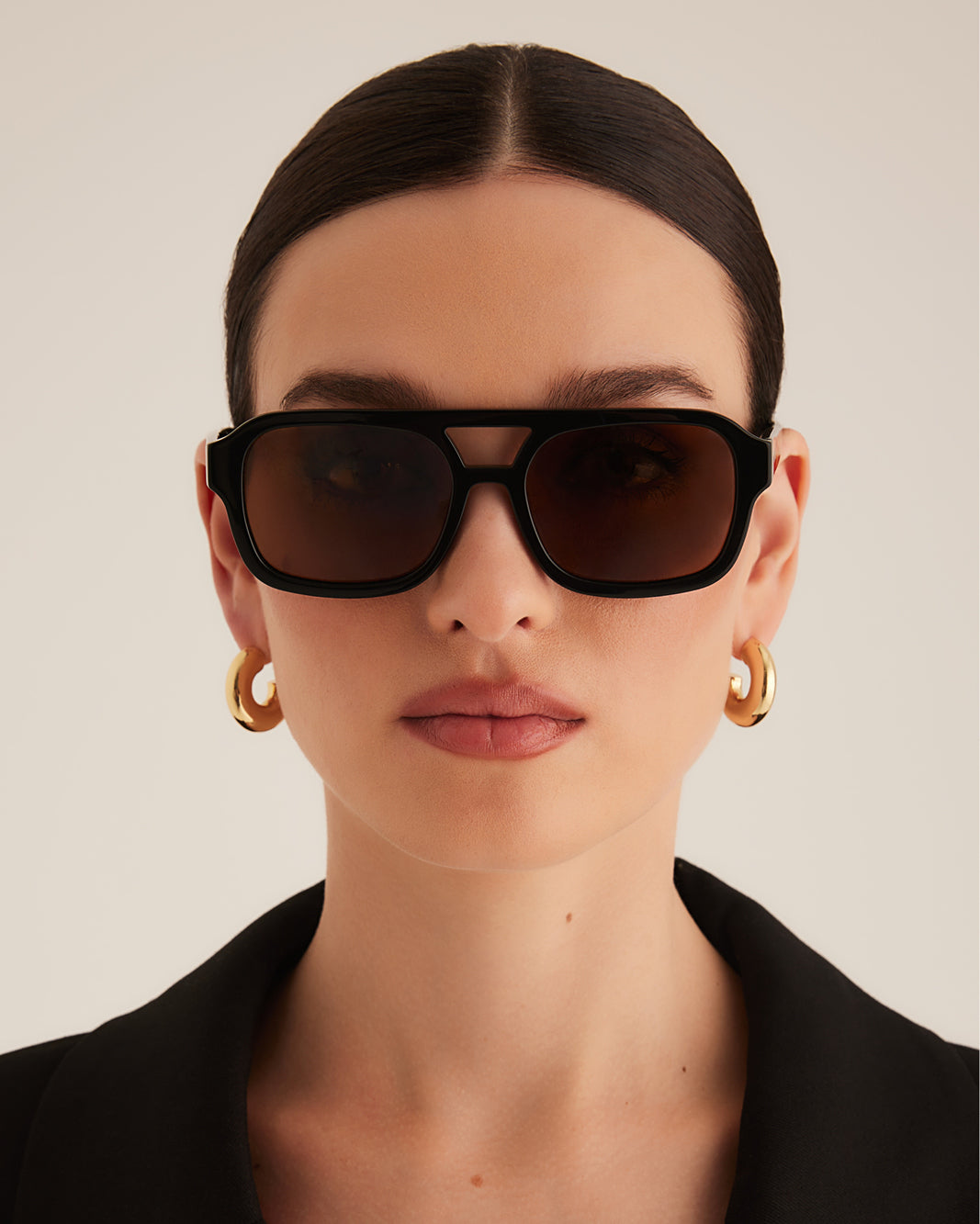 THE DEL RAY - BLACK-BROWN-SUNGLASSES-BANBE-BILLINI USA
