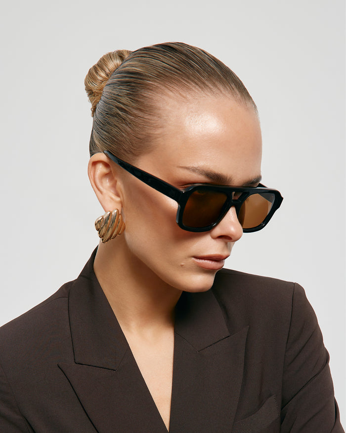 THE DEL RAY - BLACK-BROWN-SUNGLASSES-BANBE-BILLINI USA