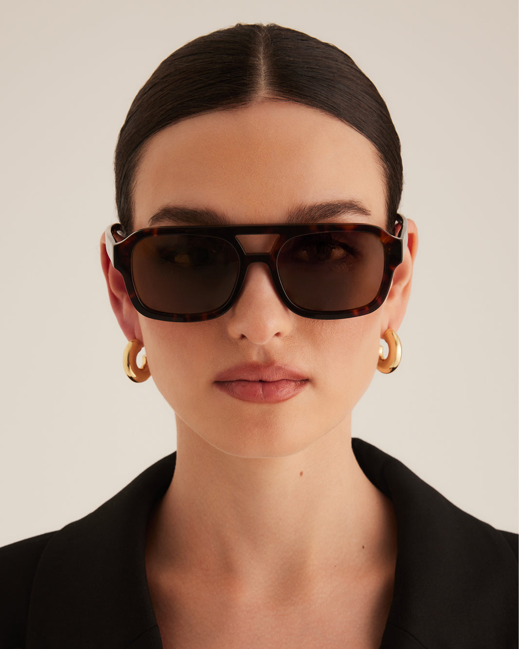 THE DEL RAY - HAVANA TORT-CHOCOLATE-SUNGLASSES-BANBE-BILLINI USA