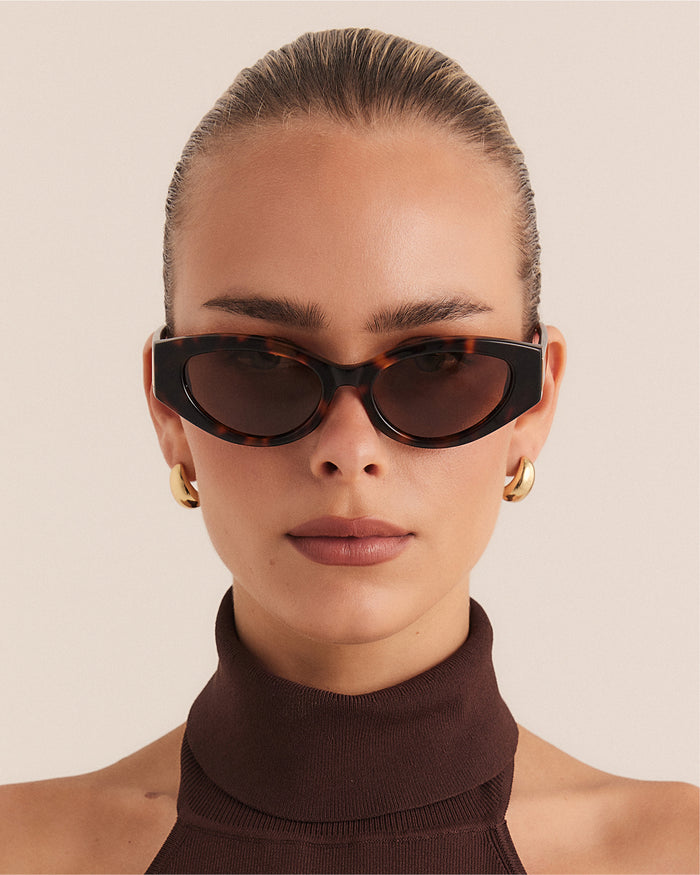 THE ELISSA - CARAMEL TORT-BROWN-SUNGLASSES-BANBE-BILLINI USA