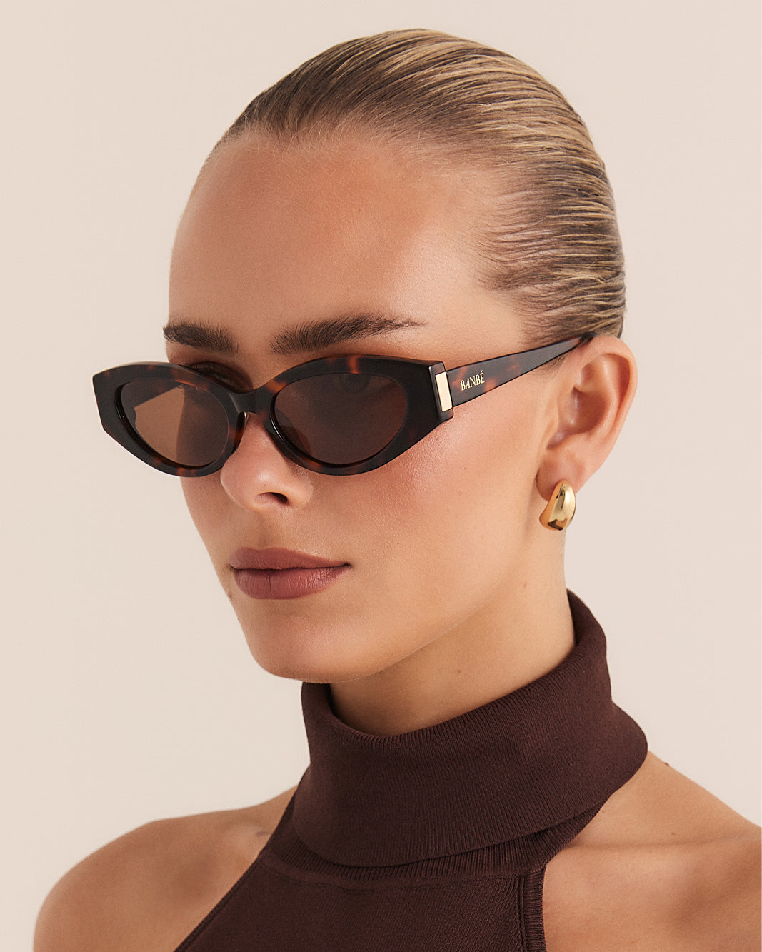 THE ELISSA - CARAMEL TORT-BROWN-SUNGLASSES-BANBE-BILLINI USA