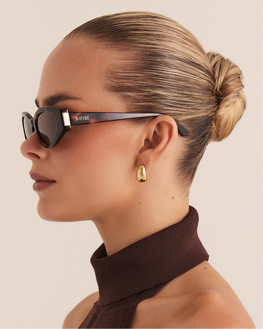 THE ELISSA - CARAMEL TORT-BROWN-SUNGLASSES-BANBE-BILLINI USA