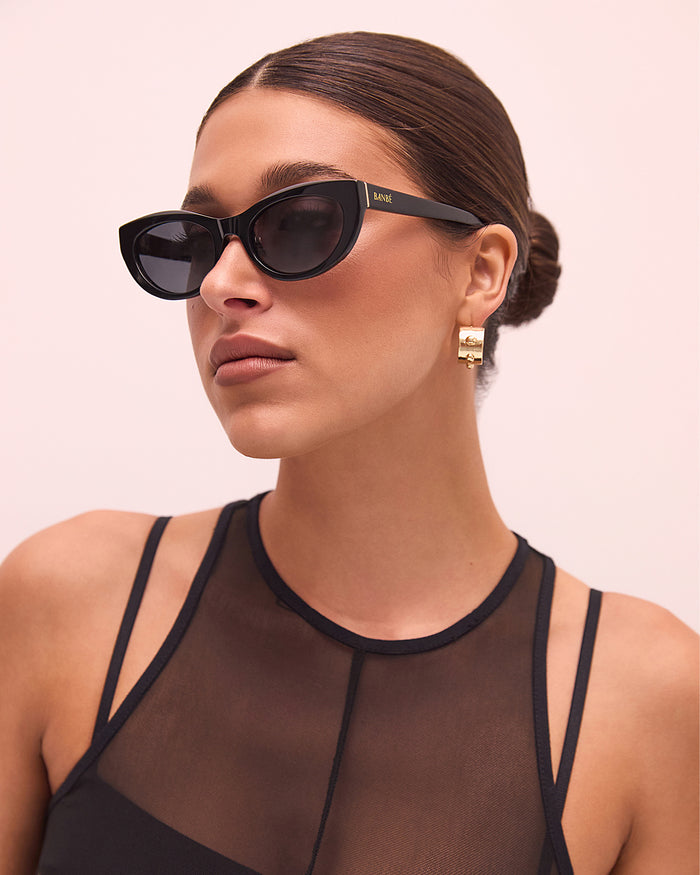THE ESTELLA - BLACK-BLACK-SUNGLASSES-BANBE-O/S-BILLINI USA