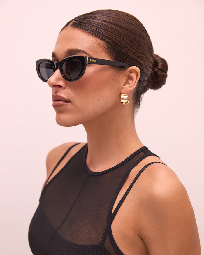 THE ESTELLA - BLACK-BLACK-SUNGLASSES-BANBE-O/S-BILLINI USA