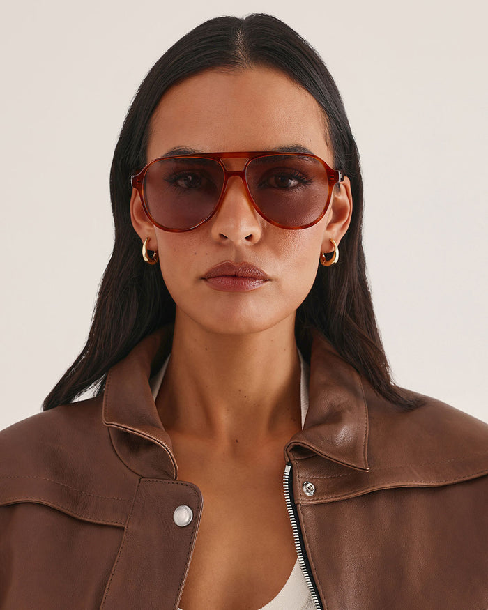 THE FLORENCE - DEEP AMBER-ROSE-SUNGLASSES-BANBE-BILLINI USA